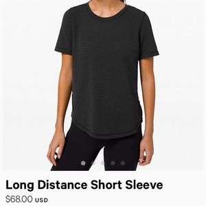 Lululemon Long Distance short-sleeve workout tee
